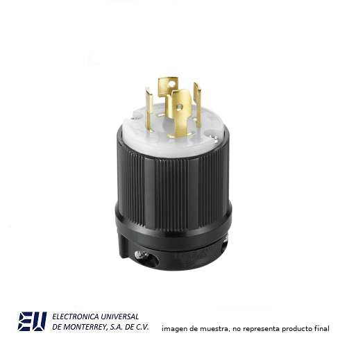 CLAVIJA PLASTICA 1/2V 4P 4H 30A 208V