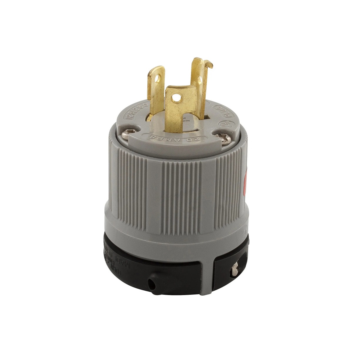 CLAVIJA PLASTICA 1/2V 3P 3H 20A 250V
