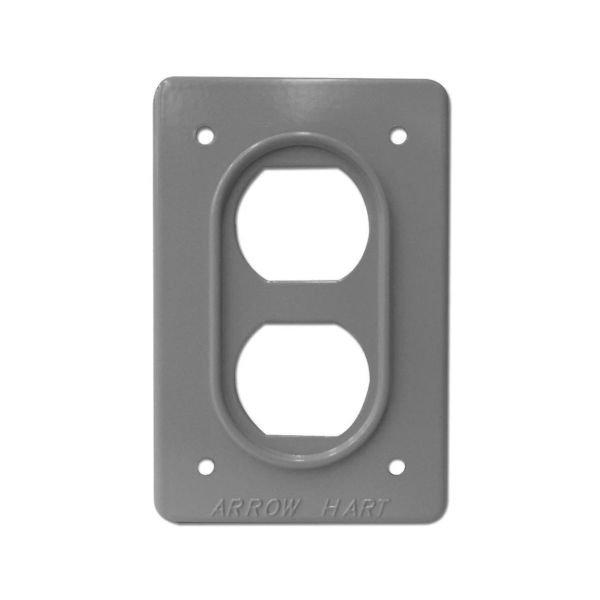 PLACA METALICA PARA CONTACTO DUPLEX