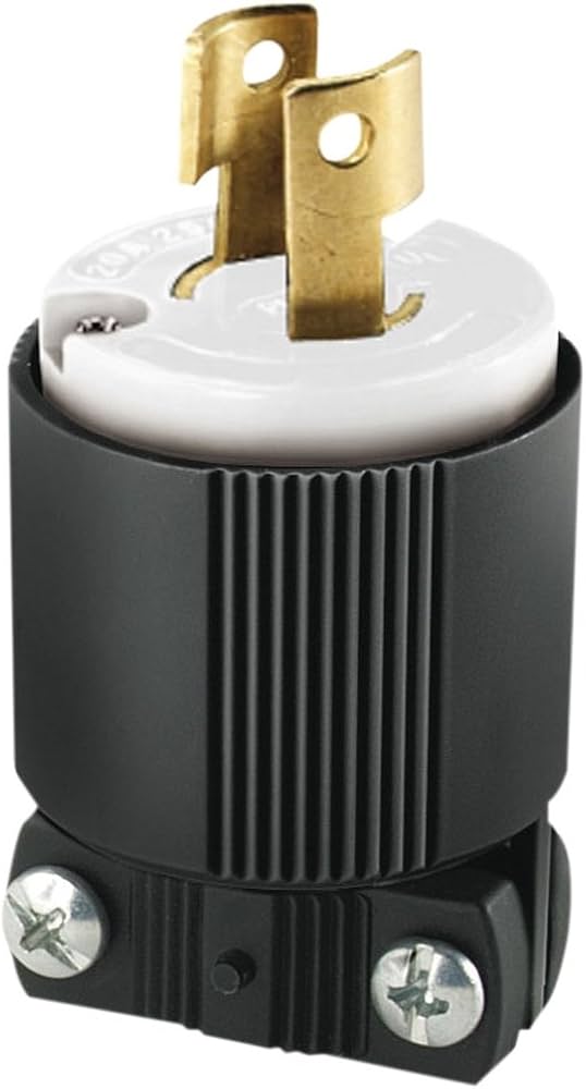 CLAVIJA PLASTICA 1/2V 2P 2H 20A 250V