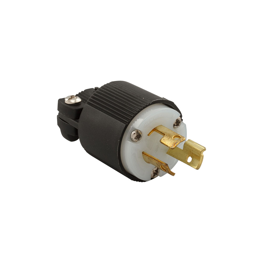CLAVIJA PLASTICA 1/2V 2P 3H 15A 250V