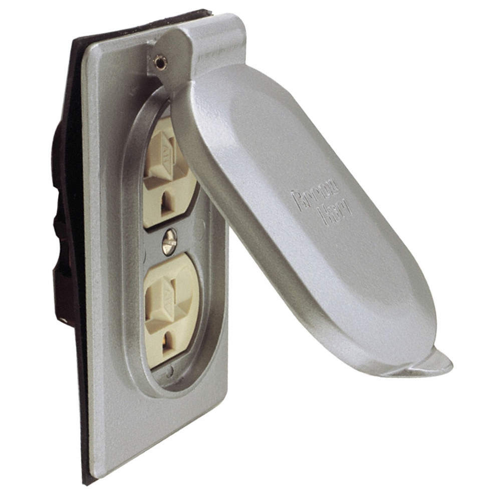 CONTACTO DUPLEX CON TAPA 2P 3H 15A 125V
