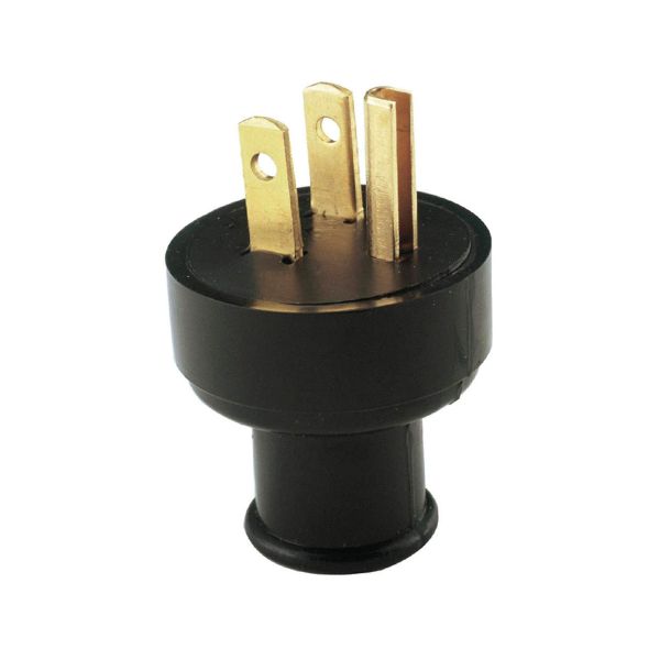 CLAVIJA DE HULE 2P 3H 15A 125V