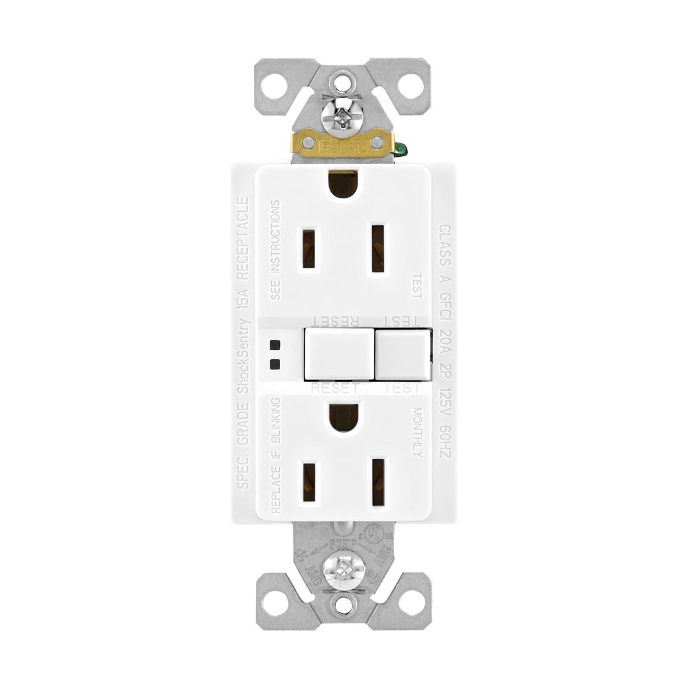 CONTACTO DUPLEX GFCI   15A 125V