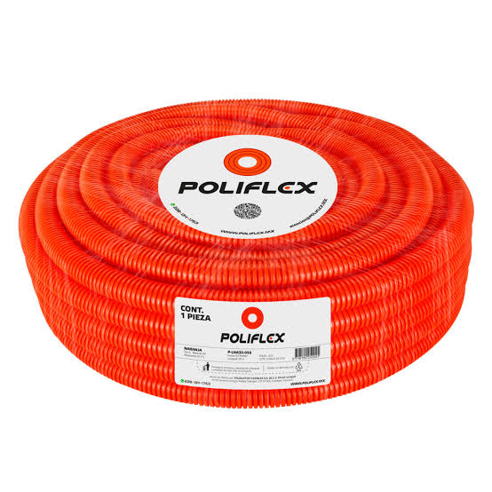 POLIFLEX NARANJA DE 1" ROLLO DE 50 METRO