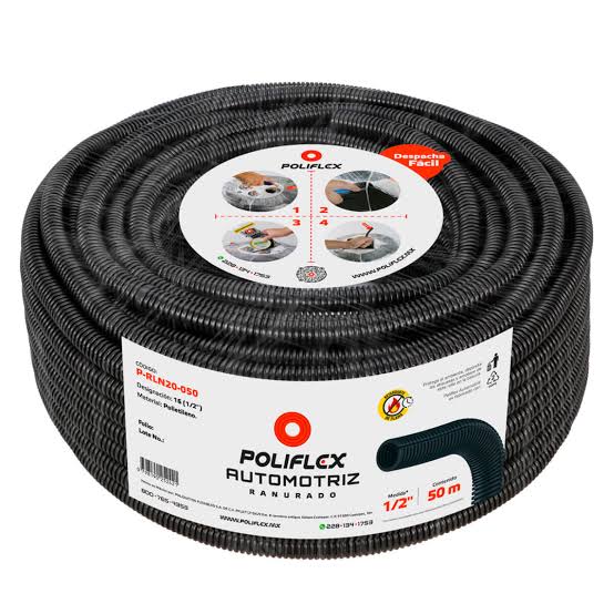 POLIFLEX NEGRO AUTOMOTRIZ DE 1/2"