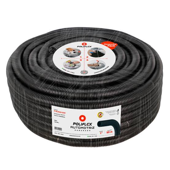 POLIFLEX NEGRO AUTOMOTRIZ DE 1"