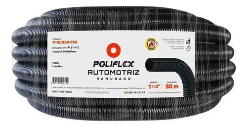 POLIFLEX  NEGRO AUTOMOTRIZ  DE 11/2"