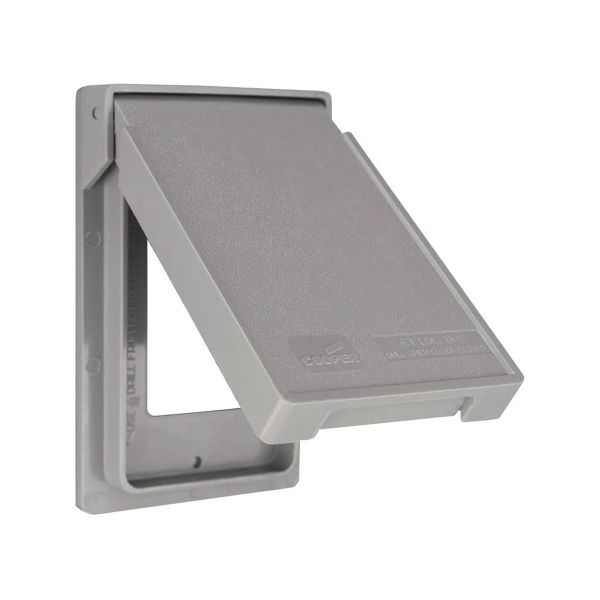 TAPA C/CERRADO AUTOMATICO 1MOD C/GRIS AH